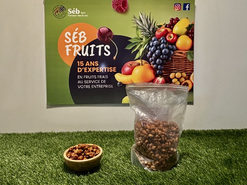 Cacahuètes grillées enrobées de caramel